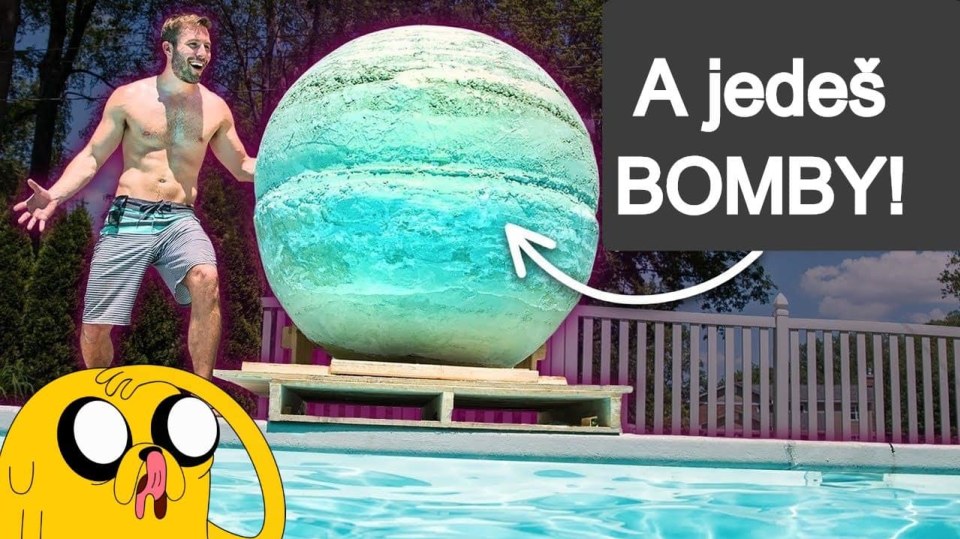 Největší šumivá bomba půjde do bazénu!